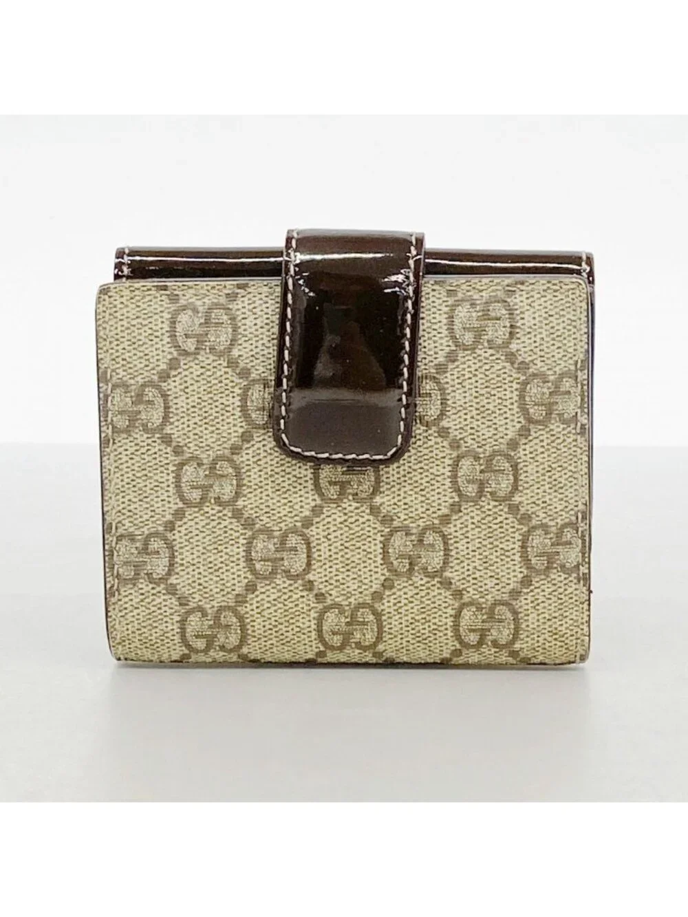 ★SOLD★ Gucci Wallet GG Supreme Brown Gold - Picture 8 of 8